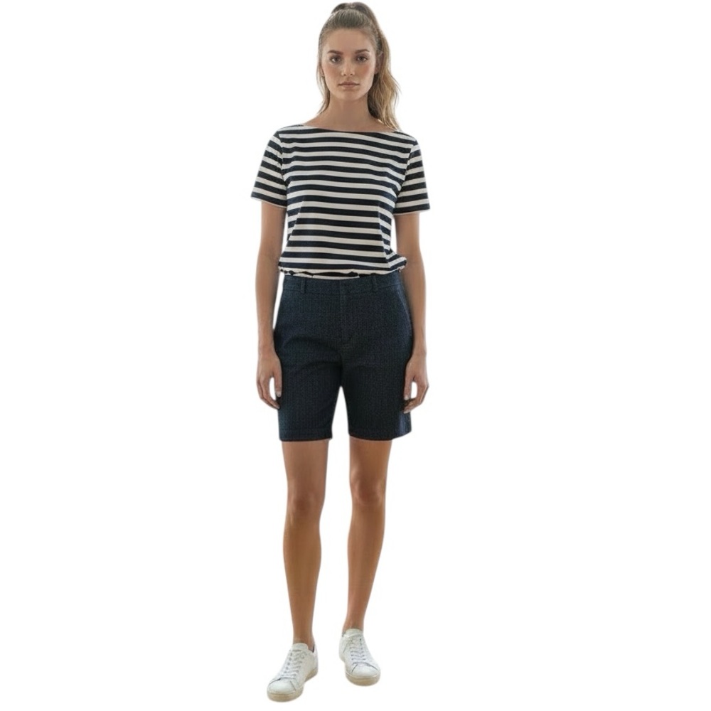 Banana Republic ‘Hampton’ Fit Stretch Casual Bermuda Shorts in Dark Blue Size 8
